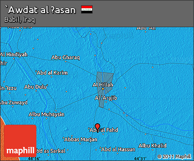 Political Map of `Awdat Al Ḩasan