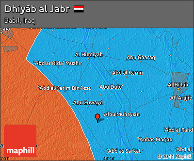 Political Map of Dhiyāb Al Jabr