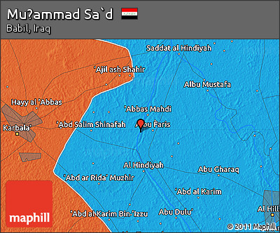Political Map of Muḩammad Sa`d
