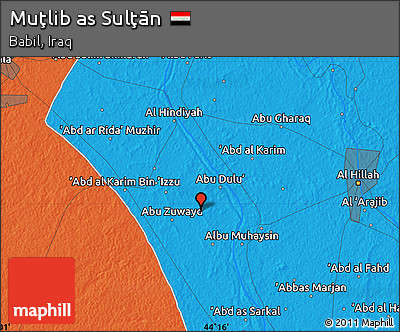 Political Map of Muţlib As Sulţān