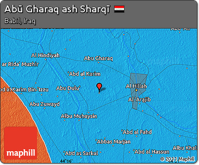 Political Map of Abū Gharaq Ash Sharqī