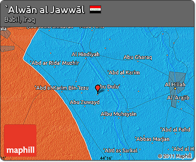 Political Map of `Alwān Al Jawwāl