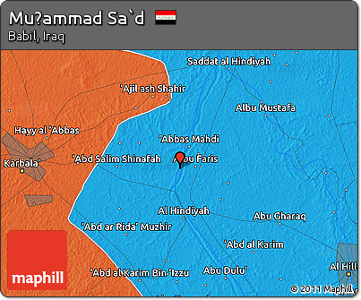 Political Map of Muḩammad Sa`d