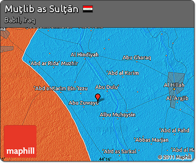Political Map of Muţlib As Sulţān