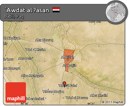 Satellite Map of `Awdat Al Ḩasan