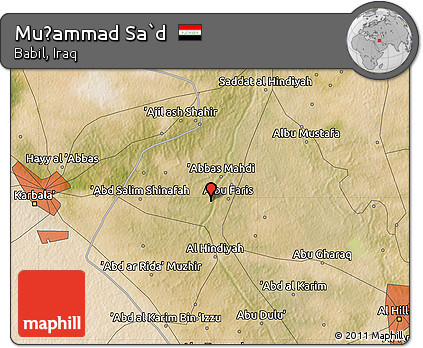 Satellite Map of Muḩammad Sa`d