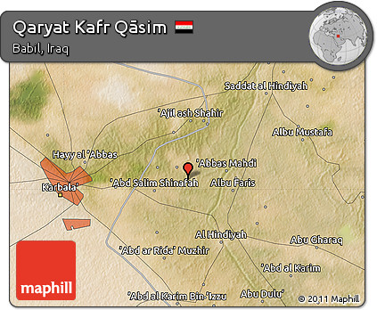 Satellite Map of Qaryat Kafr Qāsim