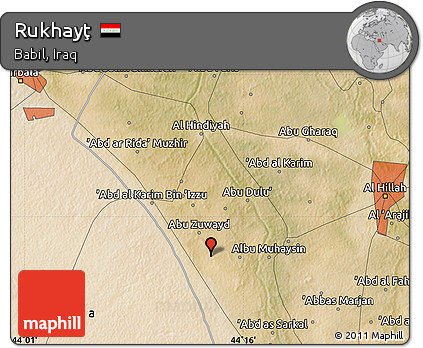 Satellite Map of Rukhayţ