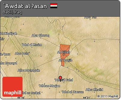 Satellite Map of `Awdat Al Ḩasan