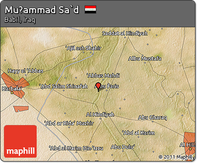 Satellite Map of Muḩammad Sa`d