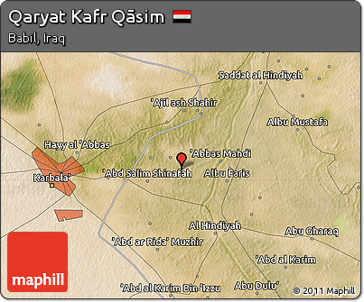 Satellite Map of Qaryat Kafr Qāsim
