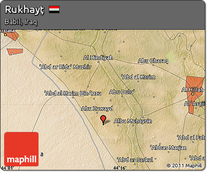 Satellite Map of Rukhayţ