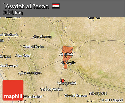 Satellite Map of `Awdat Al Ḩasan