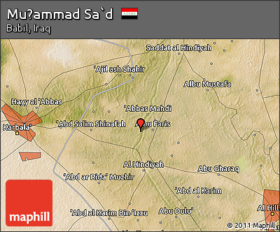 Satellite Map of Muḩammad Sa`d