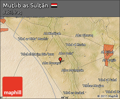 Satellite Map of Muţlib As Sulţān
