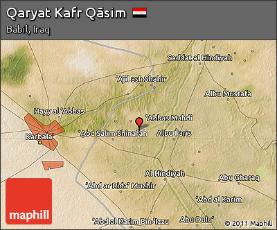 Satellite Map of Qaryat Kafr Qāsim