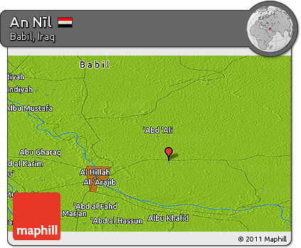 Physical Panoramic Map of An Nīl