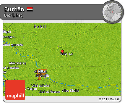 Physical Panoramic Map of Burhān