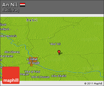 Physical Panoramic Map of An Nīl