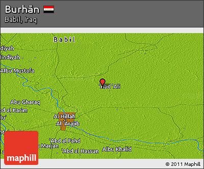 Physical Panoramic Map of Burhān