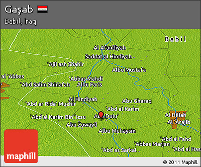 Physical Panoramic Map of Gaşab