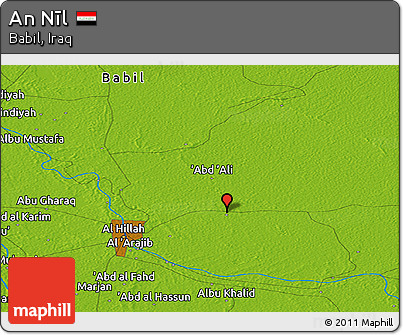 Physical Panoramic Map of An Nīl