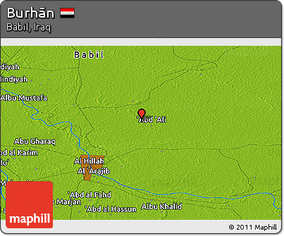 Physical Panoramic Map of Burhān