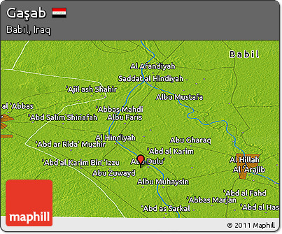 Physical Panoramic Map of Gaşab
