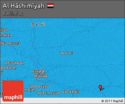 Political Panoramic Map of Al Hāshimīyah