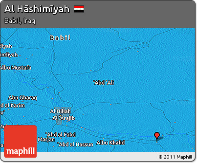 Political Panoramic Map of Al Hāshimīyah