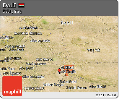 Satellite Panoramic Map of Dallī