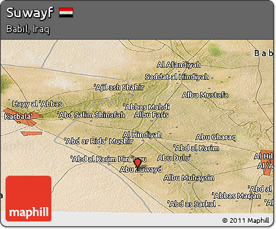 Satellite Panoramic Map of Suwayf