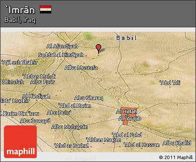 Satellite Panoramic Map of `Imrān