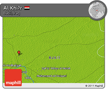 Physical 3D Map of Al Khiḑr