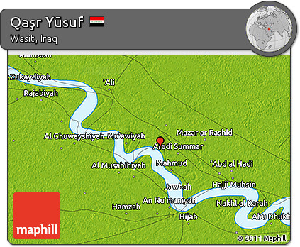 Physical 3D Map of Qaşr Yūsuf