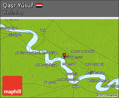 Physical 3D Map of Qaşr Yūsuf