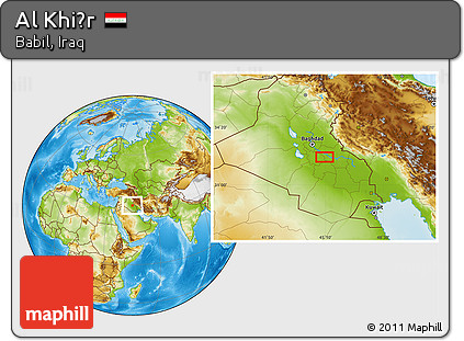 Physical Location Map of Al Khiḑr