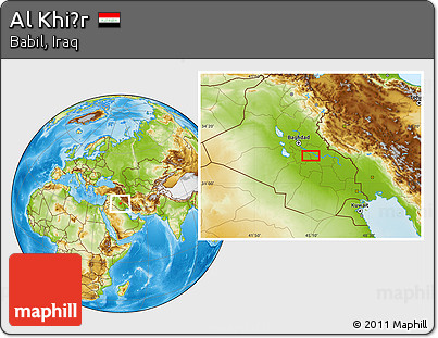 Physical Location Map of Al Khiḑr