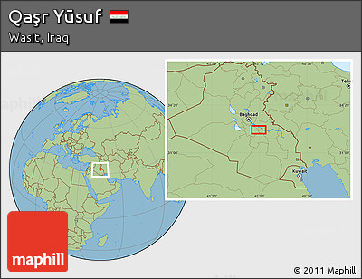 Savanna Style Location Map of Qaşr Yūsuf