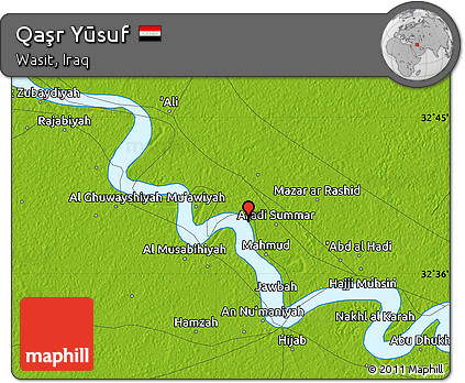 Physical Map of Qaşr Yūsuf