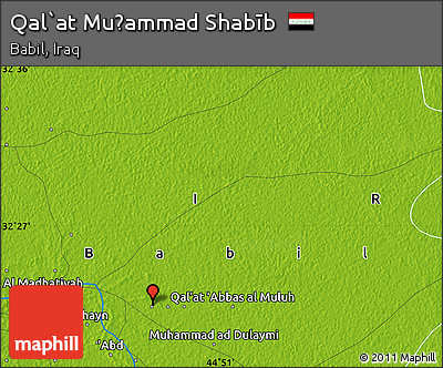 Physical Map of Qal`at Muḩammad Shabīb
