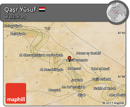 Satellite Map of Qaşr Yūsuf