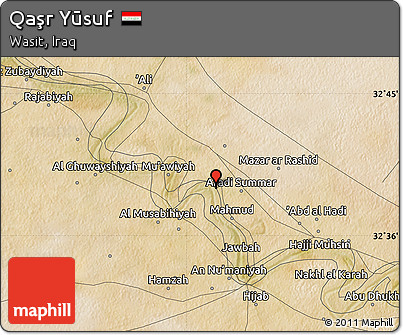 Satellite Map of Qaşr Yūsuf
