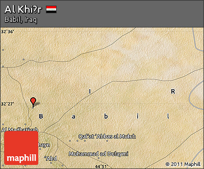 Satellite Map of Al Khiḑr