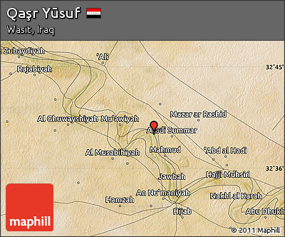 Satellite Map of Qaşr Yūsuf