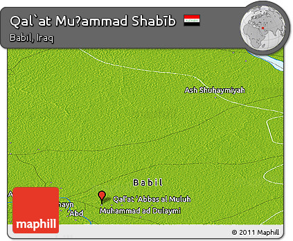 Physical Panoramic Map of Qal`at Muḩammad Shabīb