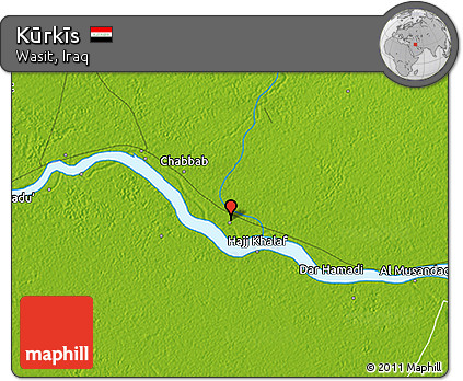 Physical 3D Map of Kūrkīs