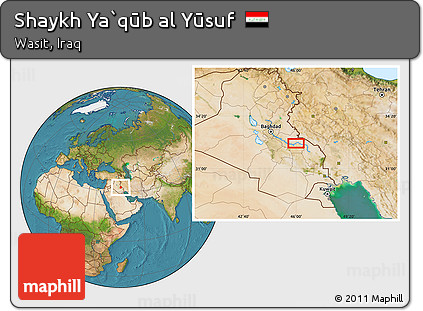 Satellite Location Map of Shaykh Ya`qūb Al Yūsuf