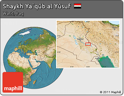 Satellite Location Map of Shaykh Ya`qūb Al Yūsuf
