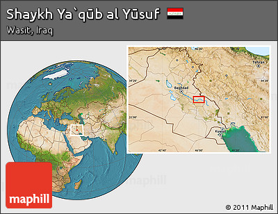 Satellite Location Map of Shaykh Ya`qūb Al Yūsuf